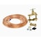 Thrifco Plumbing 15ft 1/4 Inch OD Inlet x 1/4 Inch OD Outlet Copper Ice Maker Installation Kit 4400714 - alternate 1